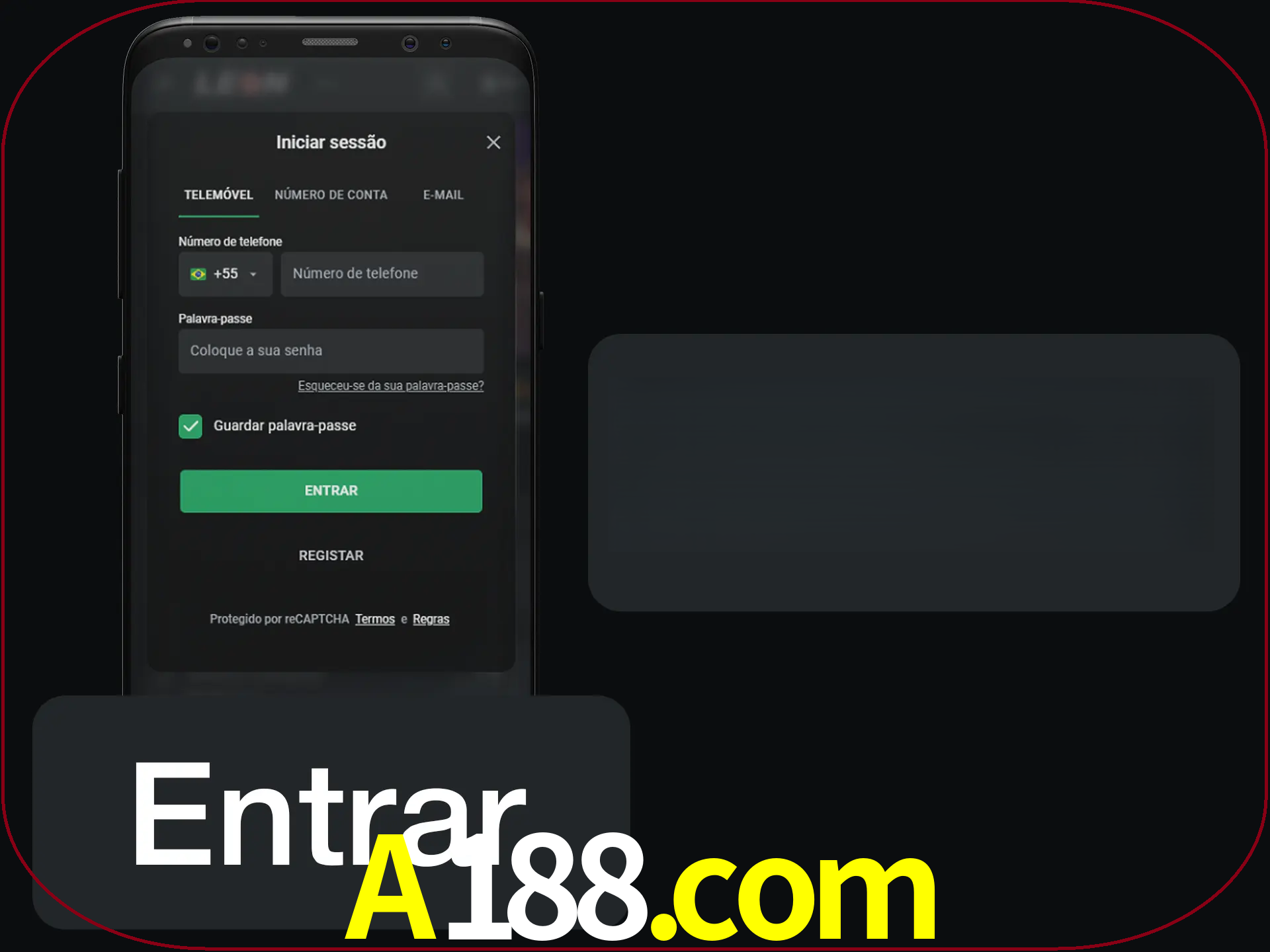 Faça o login para começar a apostar e jogar no cassino.
